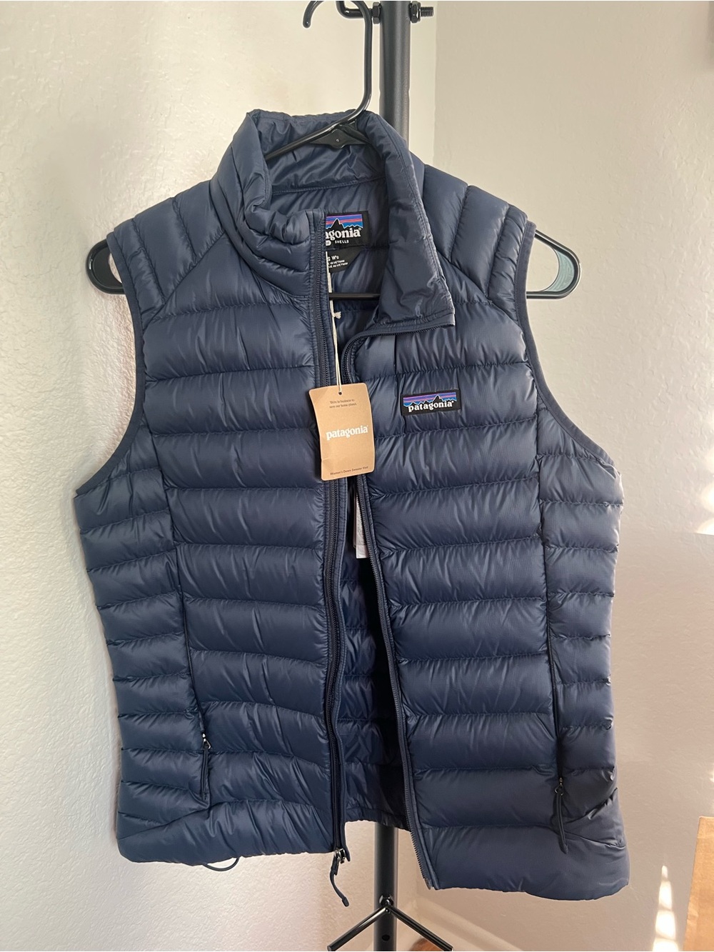 Patagonia Navy Quilted Down Vest